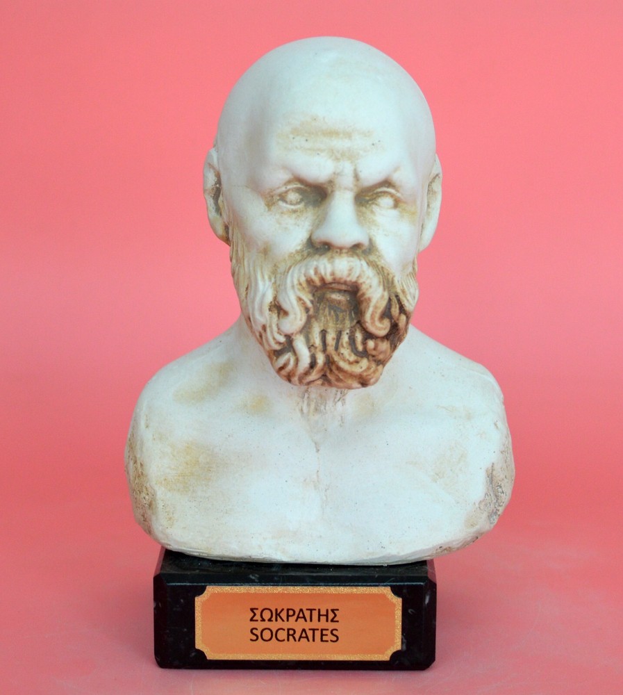 Socrates Greek Philosopher small bust - Western Philosophy - Plato Aristotle