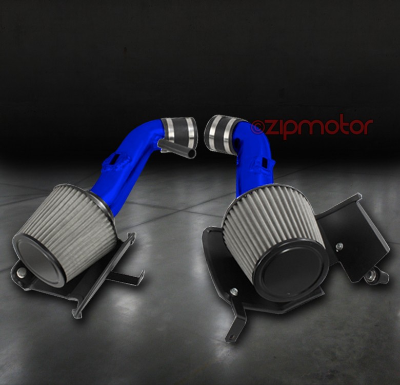 COLD AIR INTAKE INDUCTION W/CONE FILTER SET BLUE FOR 07 08 09 350Z 3.5L V6