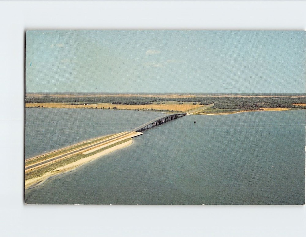 Postcard Aerial View of the Bridge Assateague State Park Maryland USA