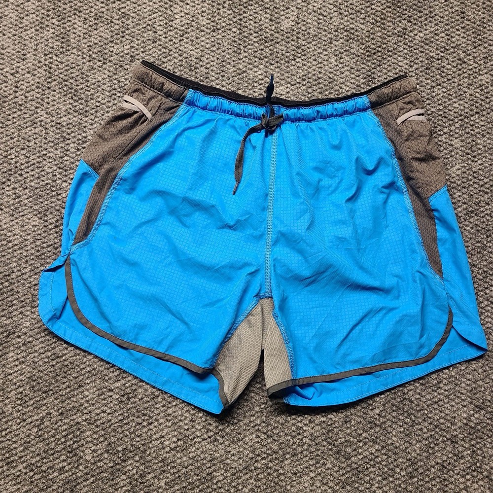 PATAGONIA Strider Pro Shorts Lined Mens Medium Blue Running Trail Exercise