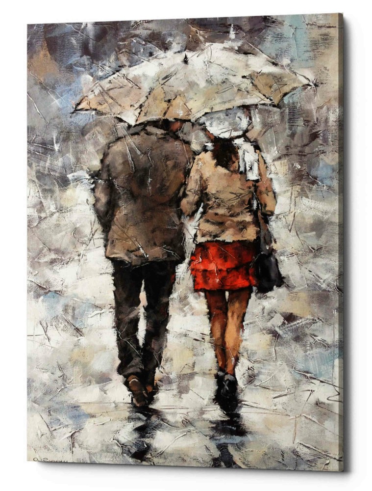 Epic Graffiti Under The Umbrella Canvas Art by Alexander Gunin