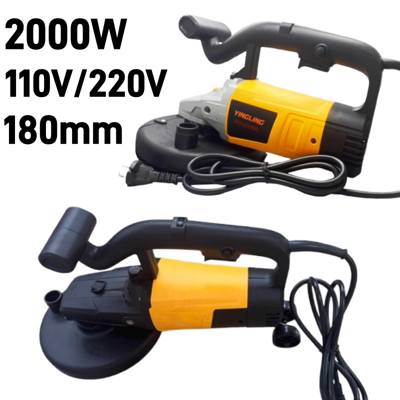 2kW Handheld Rough Grinder Electric Cement Mortar Wall Concrete Floor Plasterer