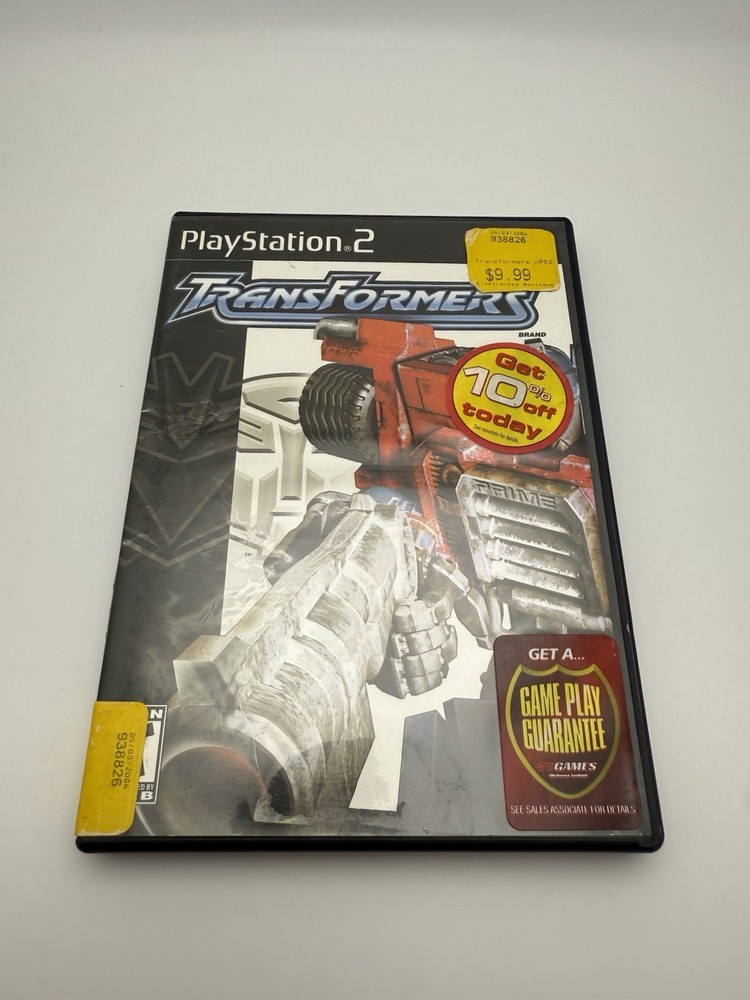 Transformers (Sony PlayStation 2, 2004) W/ Manual Tested Working!