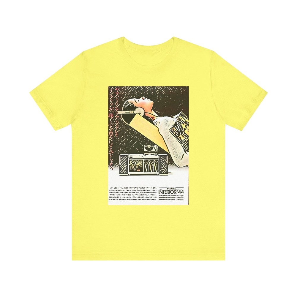 Yamaha Retro Ad Art Graphic Unisex SS Crew Neck Tee Shirt
