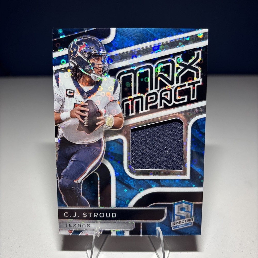 C.J. Stroud Max Impact Patch /60: 2024 Panini Spectra Football. HOU Texans QB!