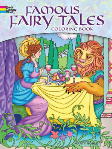 Famous Fairy Tales Coloring Book (Dover Coloring Books) - Paperback - GOOD