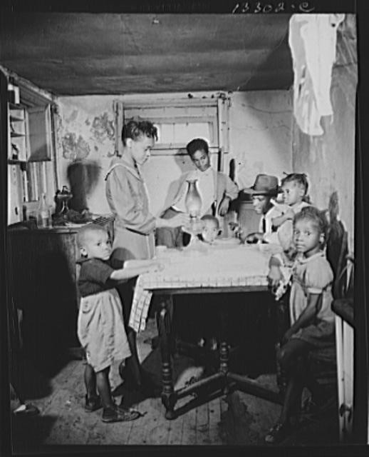 Photo:Washington, D.C. A family which lives in the Southwest area
