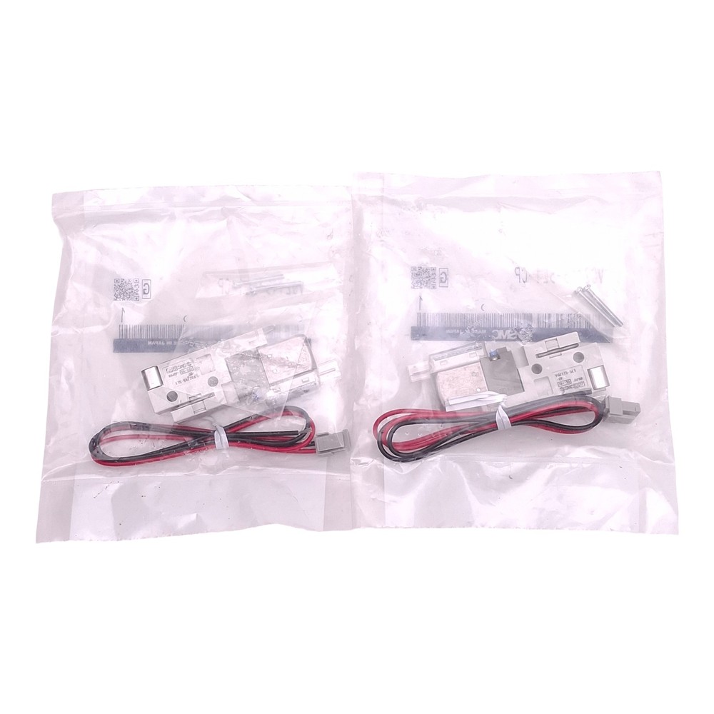 Lot of 2 SMC VQZ115-5L1-CP Solenoid Valve, 3-Way, 0.1MPa-0.7MPa, 24VDC Coil