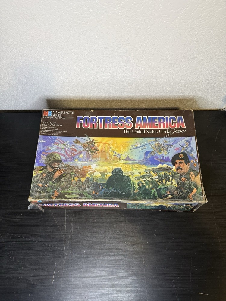 Vintage 1987 Fortress America Game Board Game Milton Bradley Complete