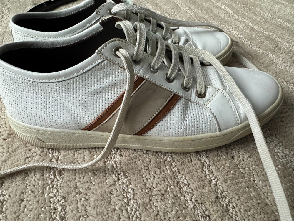 Bruno Magli Vico BM600467 Mens Leather Lace Up Designer Sneakers Shoes Size 9