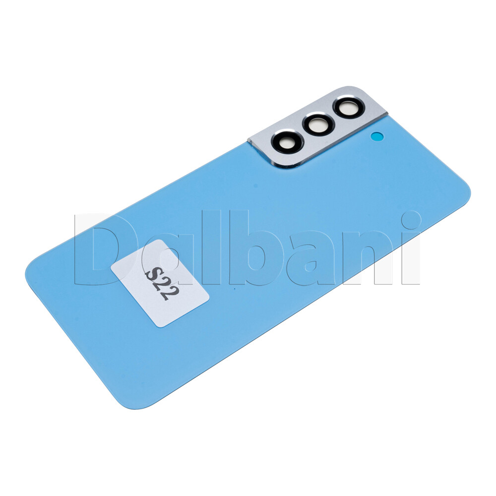 Back Glass Rear Housing Battery Cover For Samsung Galaxy S22 SM-S901 Blue