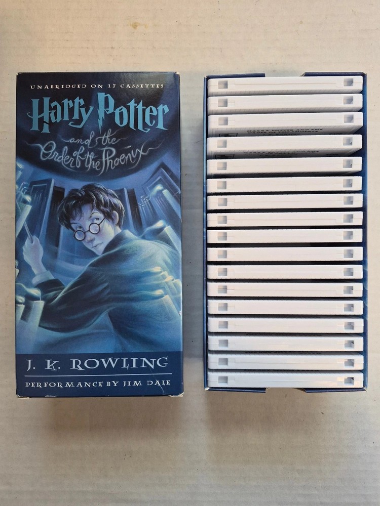 Harry Potter Order of the Phoenix Audio Cassette 17 Books on Tape Set Jim Dale