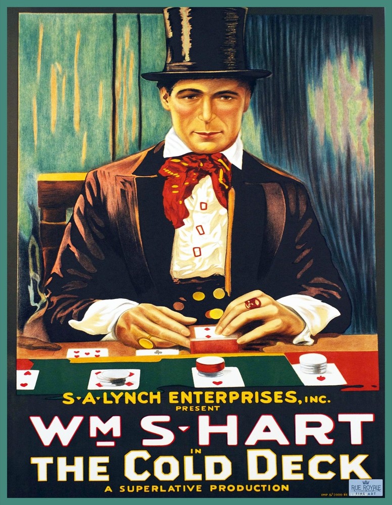 Decorative POSTER.Home room Interior art design.Cards Deck.Poker player.7097