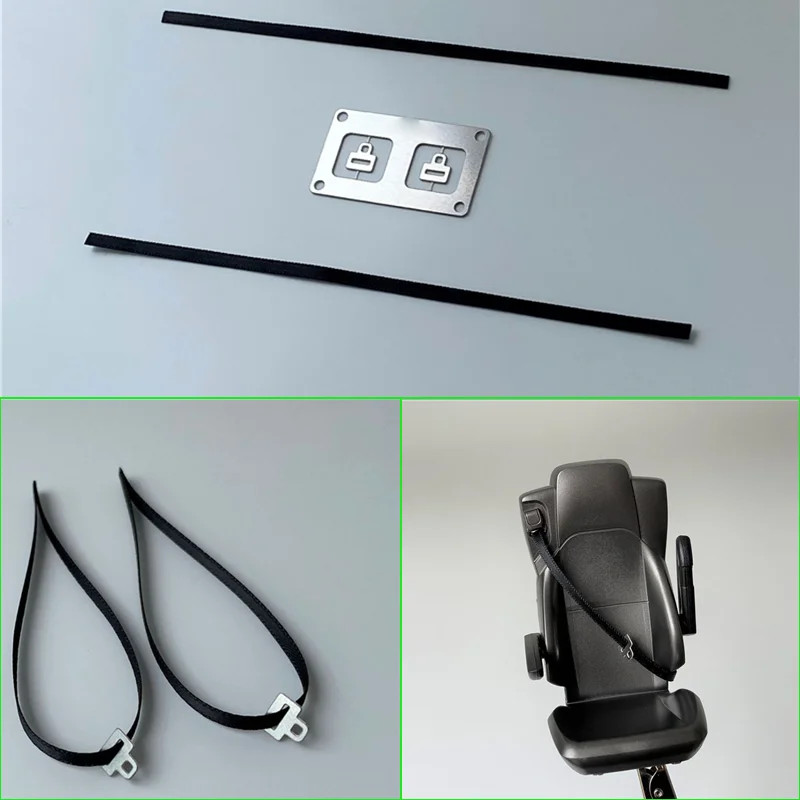 2pcs Interior Seat Belt for 1/14 Tamiya RC Truck SCANIA 770S R620 VOLVO Car
