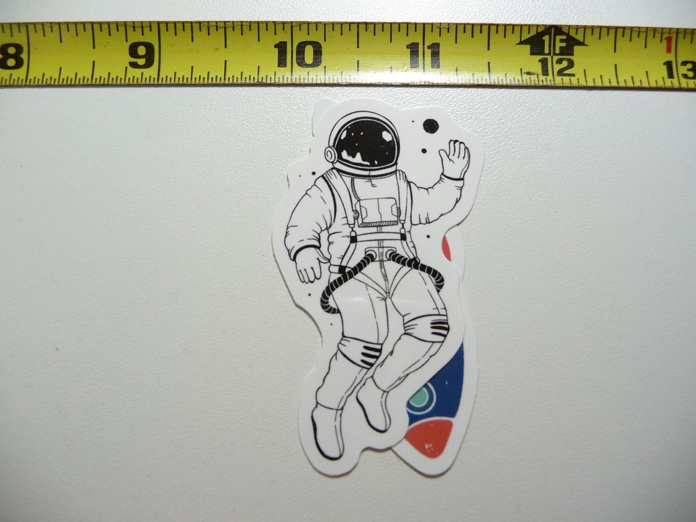Astronaut Space Walk Wave Decal Sticker for Galaxy Exploration