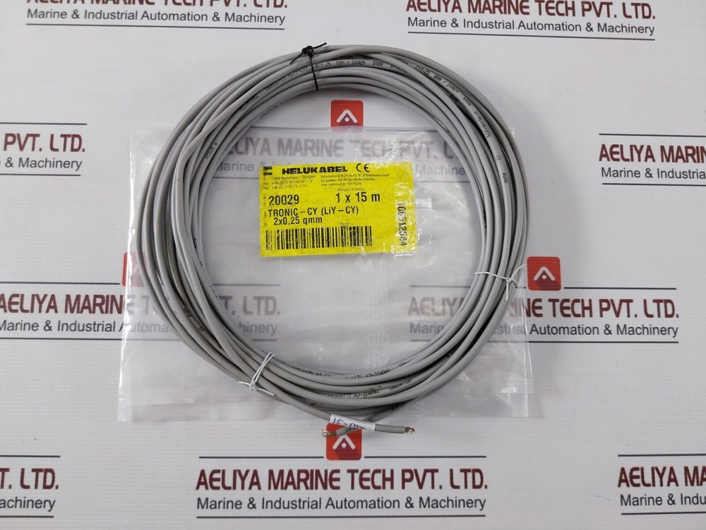 HELUKABEL TRONIC-CY (LIY-CY) Cable 500V 15-Meter 2X0,25 Qmm