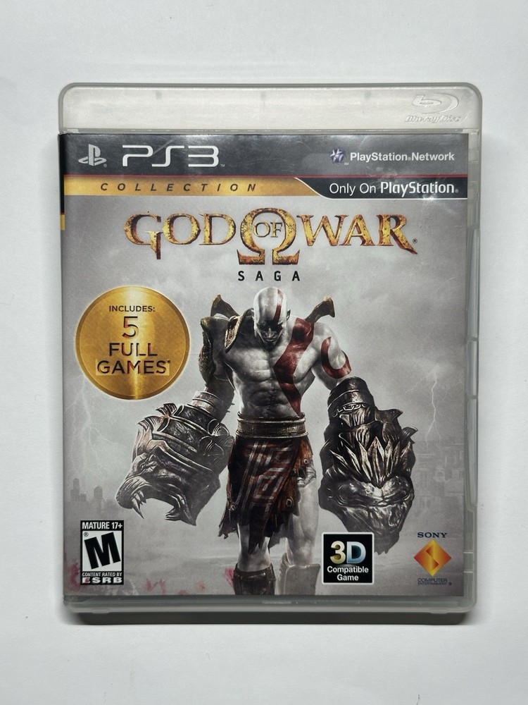 God of War Saga (Sony PlayStation 3, 2012) 1 2 3 Trilogy PS3 Tested Free Ship