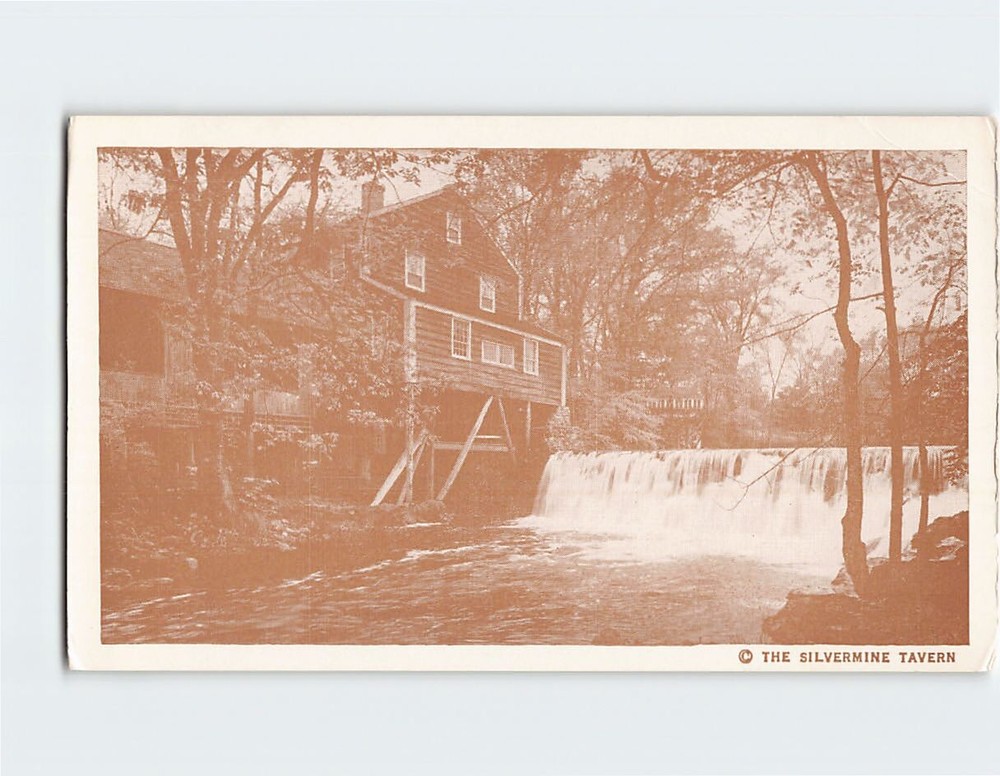 Postcard The Old Mill Silvermine Norwalk Connecticut USA