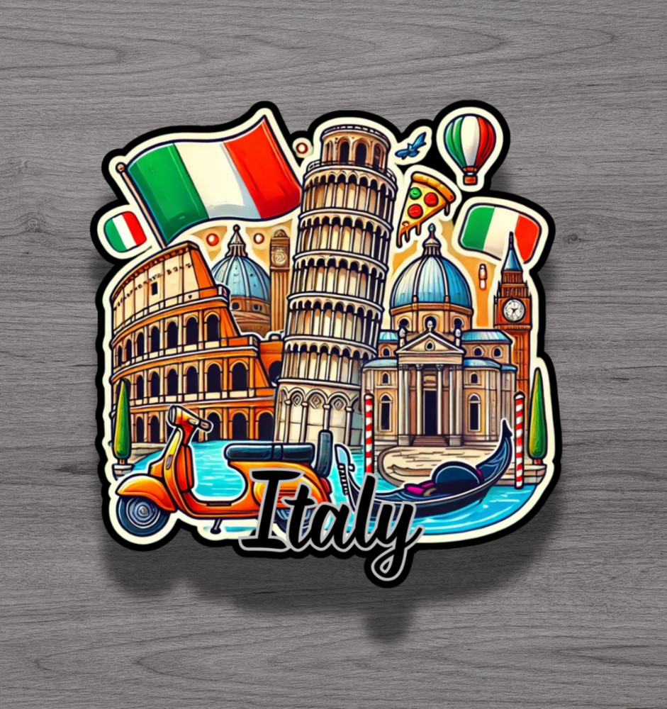 Italy Fridge Magnet or Laptop Sticker
