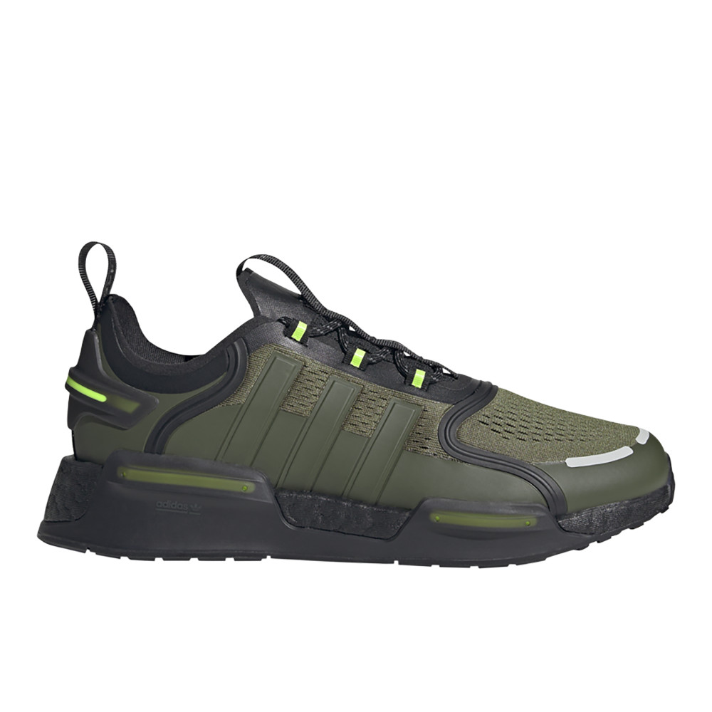 adidas Nmd V3 Lace Up  Mens Green Sneakers Casual Shoes HQ3970