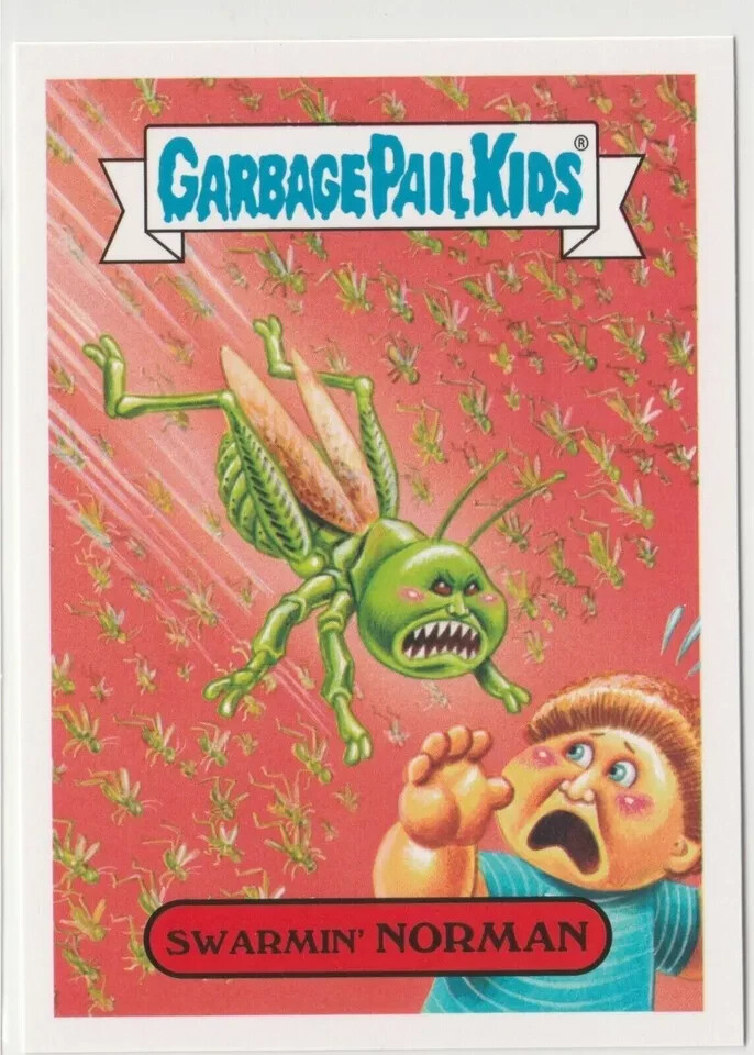 Swarmin Norman 2b Garbage Pail Kids GPK 2017 Adam-geddon Card