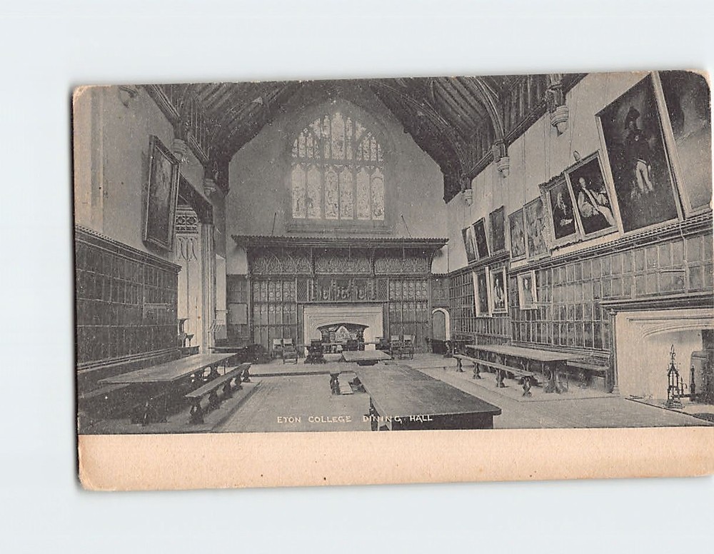 Postcard Eton College Dining Hall  Windsor England