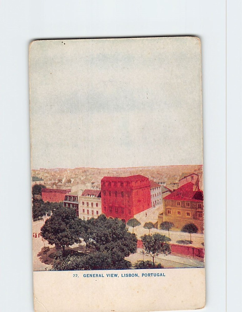 Postcard General View Lisbon Portugal