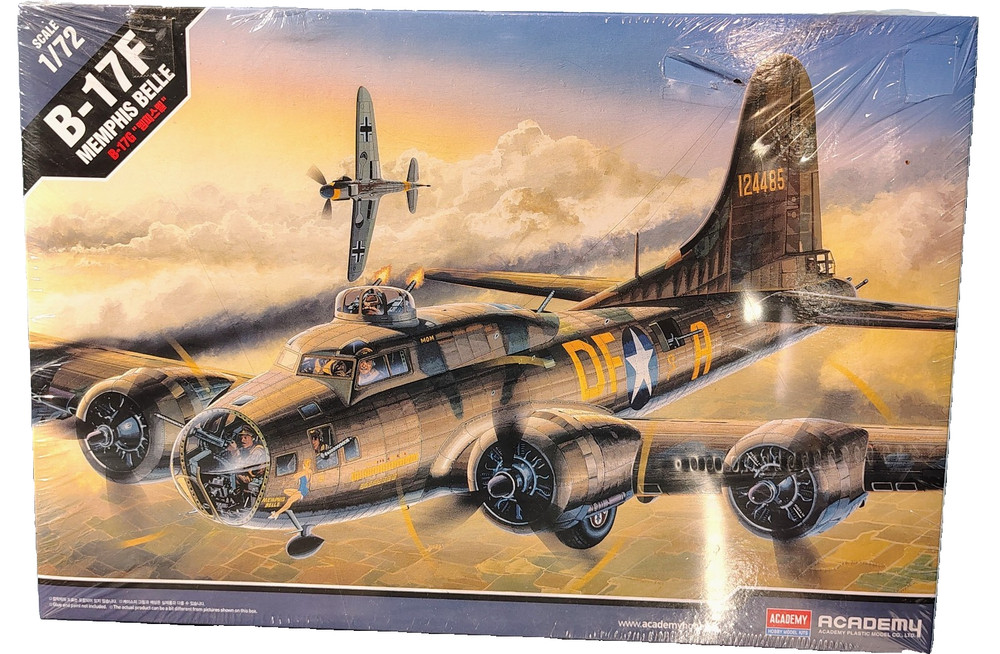 Academy 1/72 Boeing B-17F Memphis Belle Plastic Model Kit 12495 Sealed