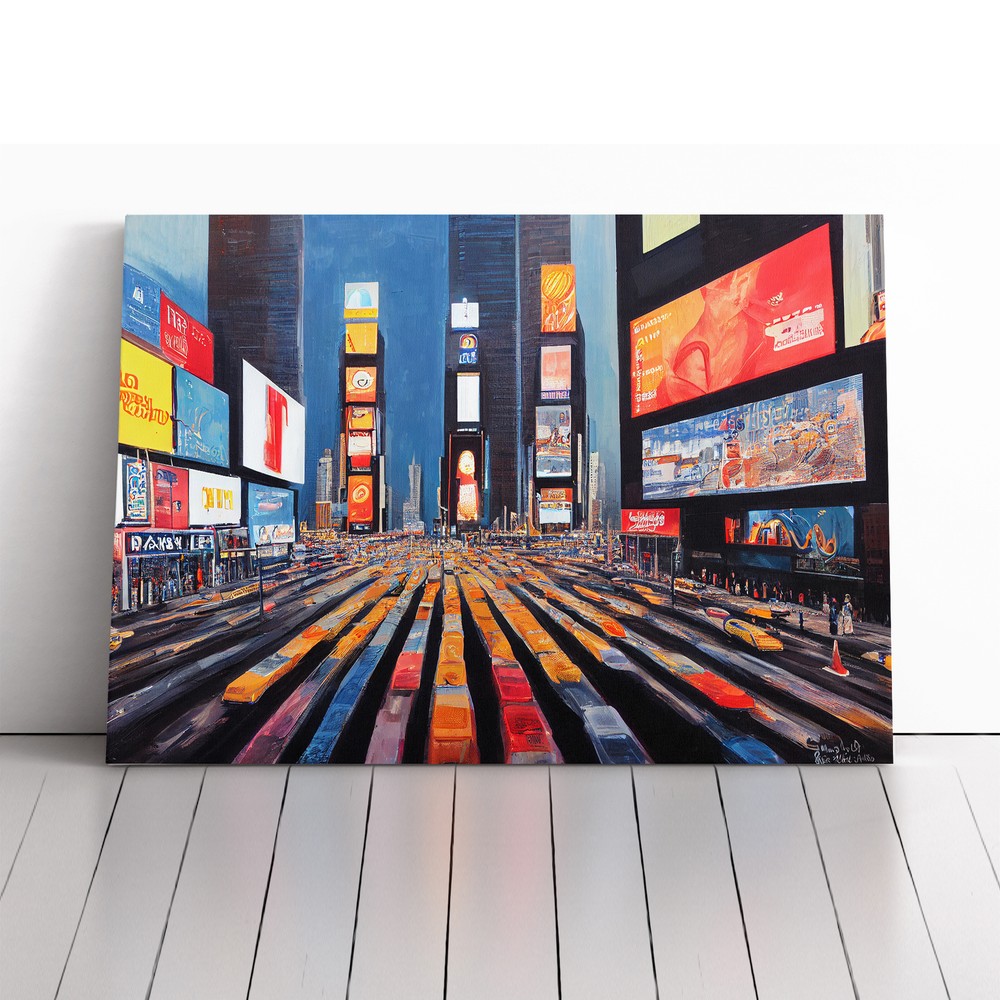 New York City Times Square Vol.4 Canvas Wall Art Print Framed Picture Home Decor
