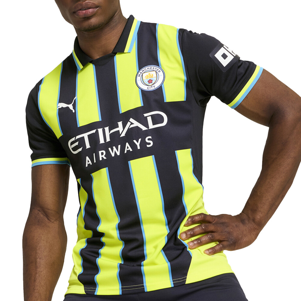 Puma Mcfc Away Collared Replica Jersey Mens Blue  77508602