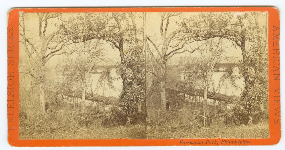 D0711~PENNSYLVANIA - PHILADELPHIA –Fairmont Park North Sweet Briar Stereoview