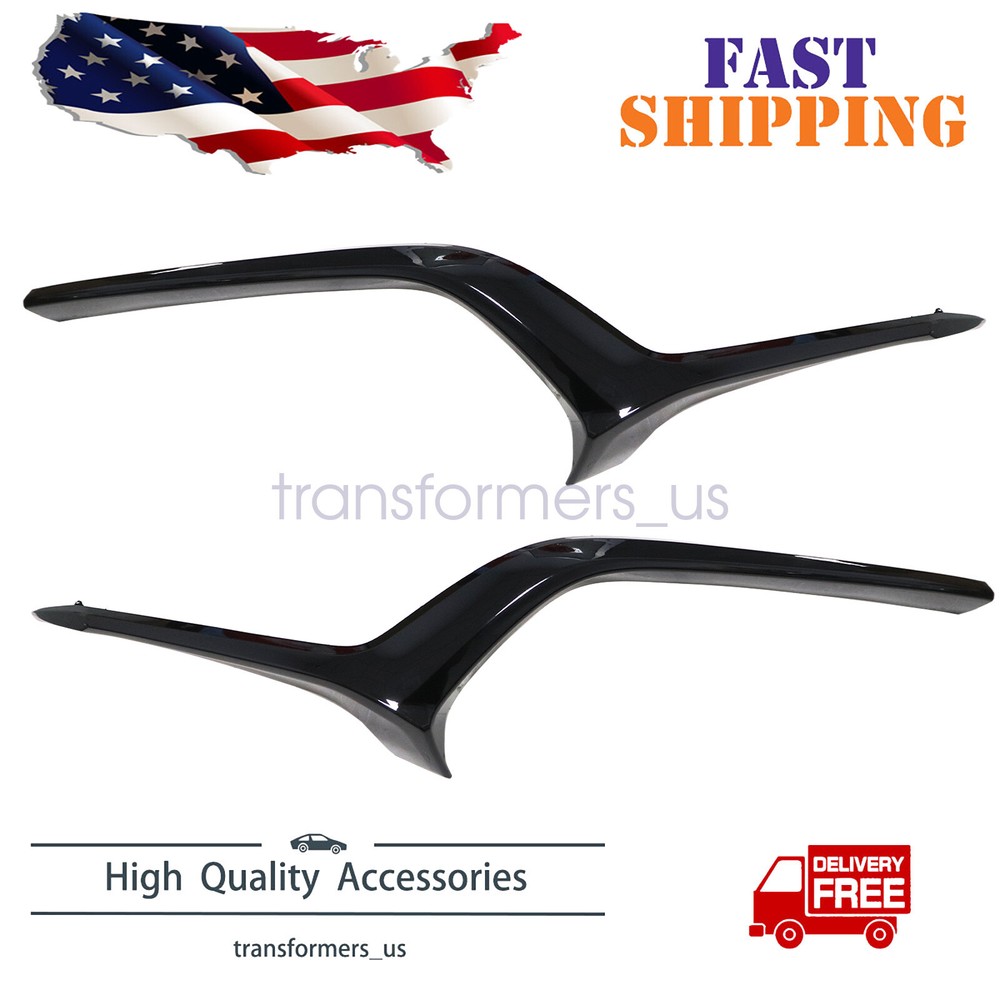 Gloss Black Bumper Molding Trim for Mazda CX-30 2020-2024 Front Left Right Side Fit