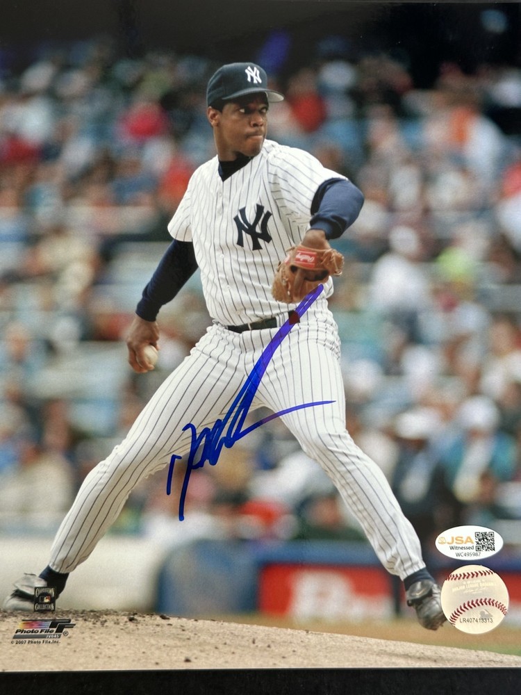 Dwight Doc Gooden Signed New York Yankees 8x10 Baseball Photo AUTO JSAPROBSTEIN is actively accepting consignments !!
