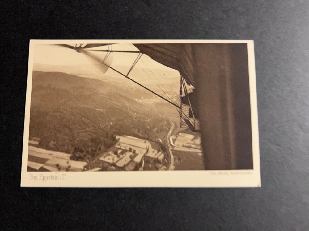 Mint Germany Zeppelin RPPC Postcard Aviation Airship Flight Pilot View