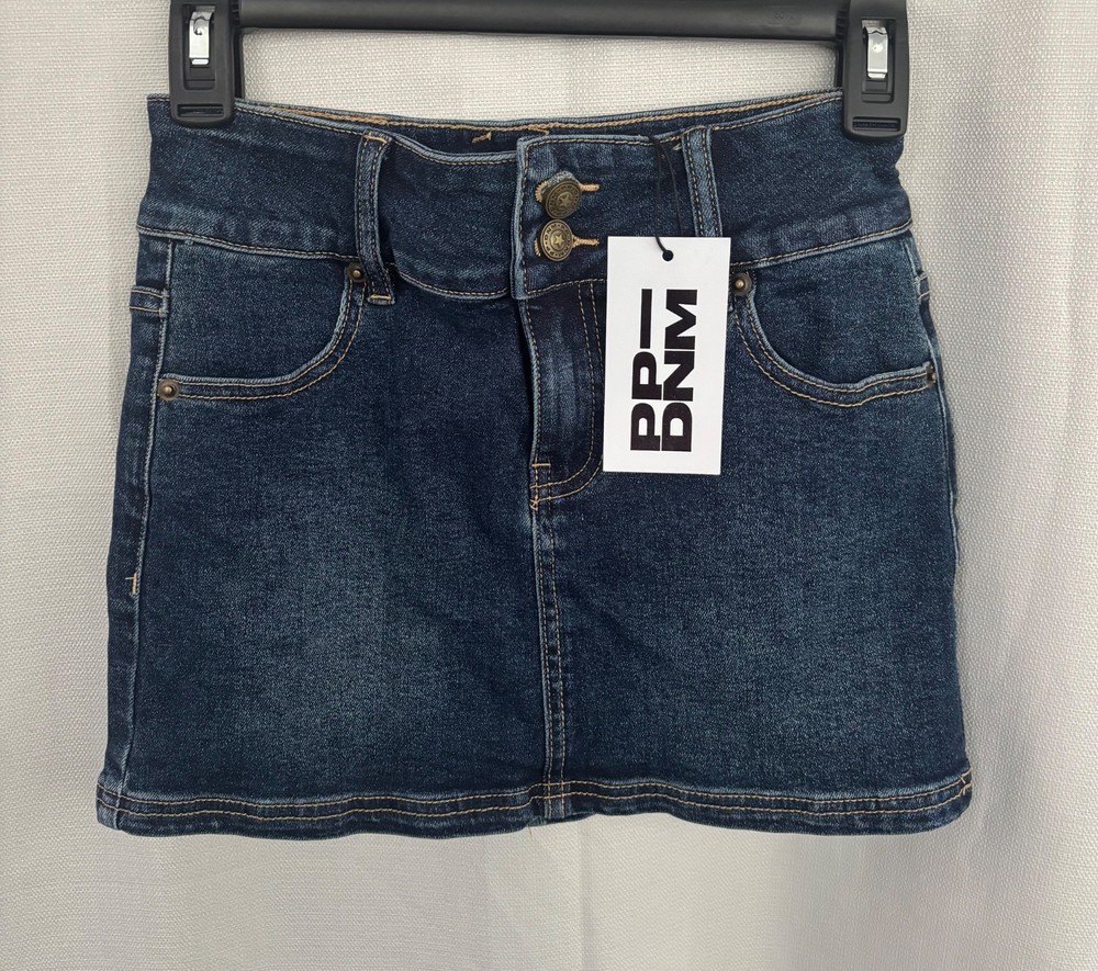 Princess Polly Blue Denim Mini Skirt- NWT