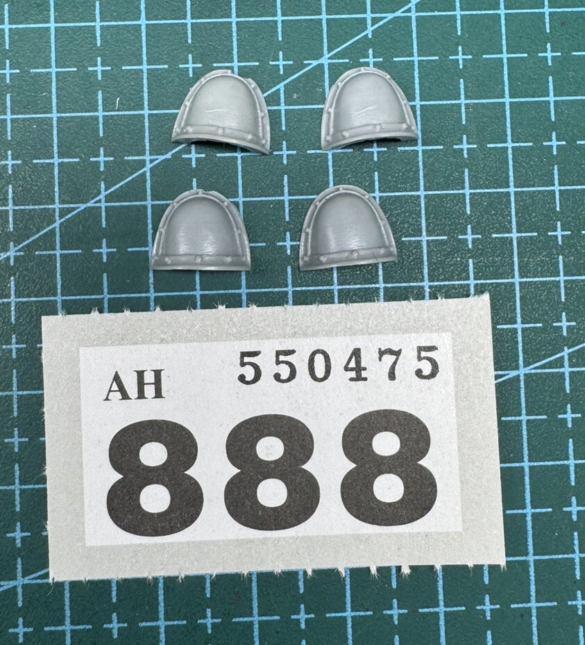 5 Forgeworld Resin Shoulder Pad Space Marine Mk 3 Mark Old Kit Heresy 40k OOP