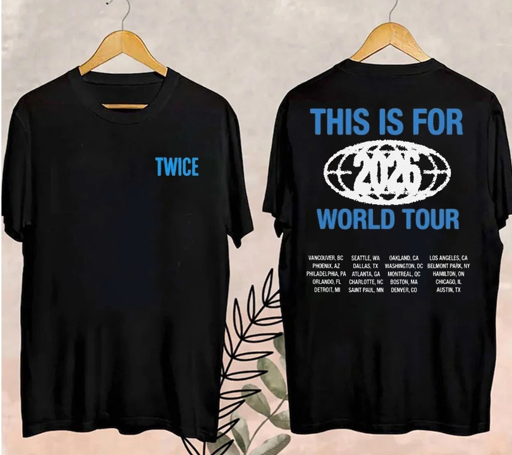 TWICE This Is For 2026 Tour LA Pop-up Multicolor T-Shirt, FAST SHIP