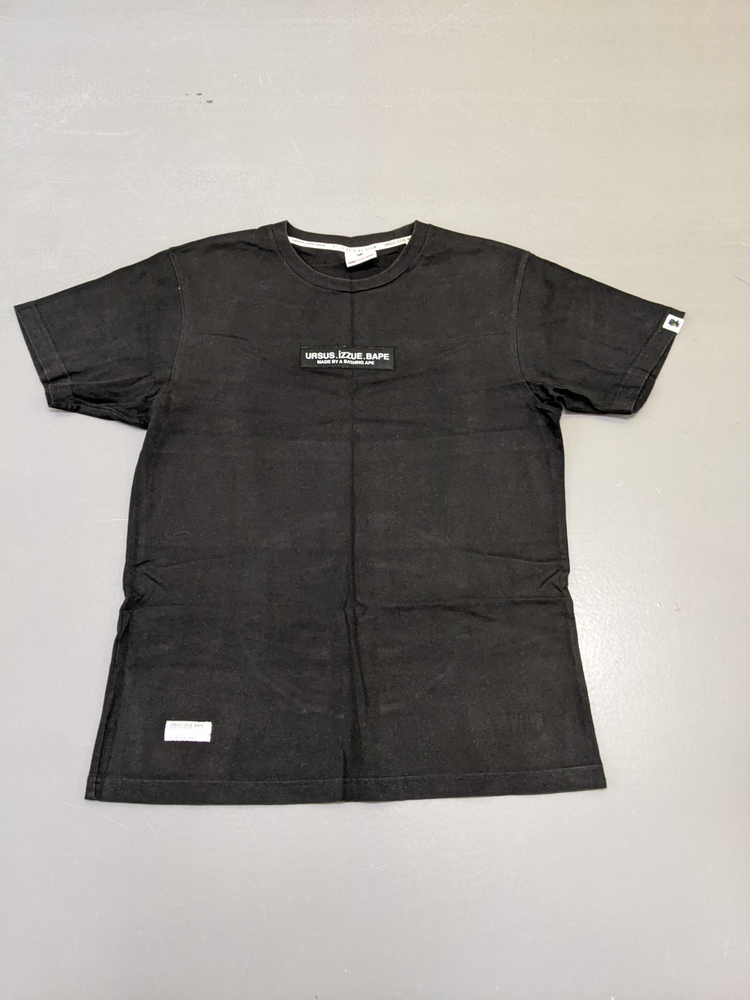 Ursus Izzue Bape A Bathing Ape Black Patch Logo T shirt Large Streetwear