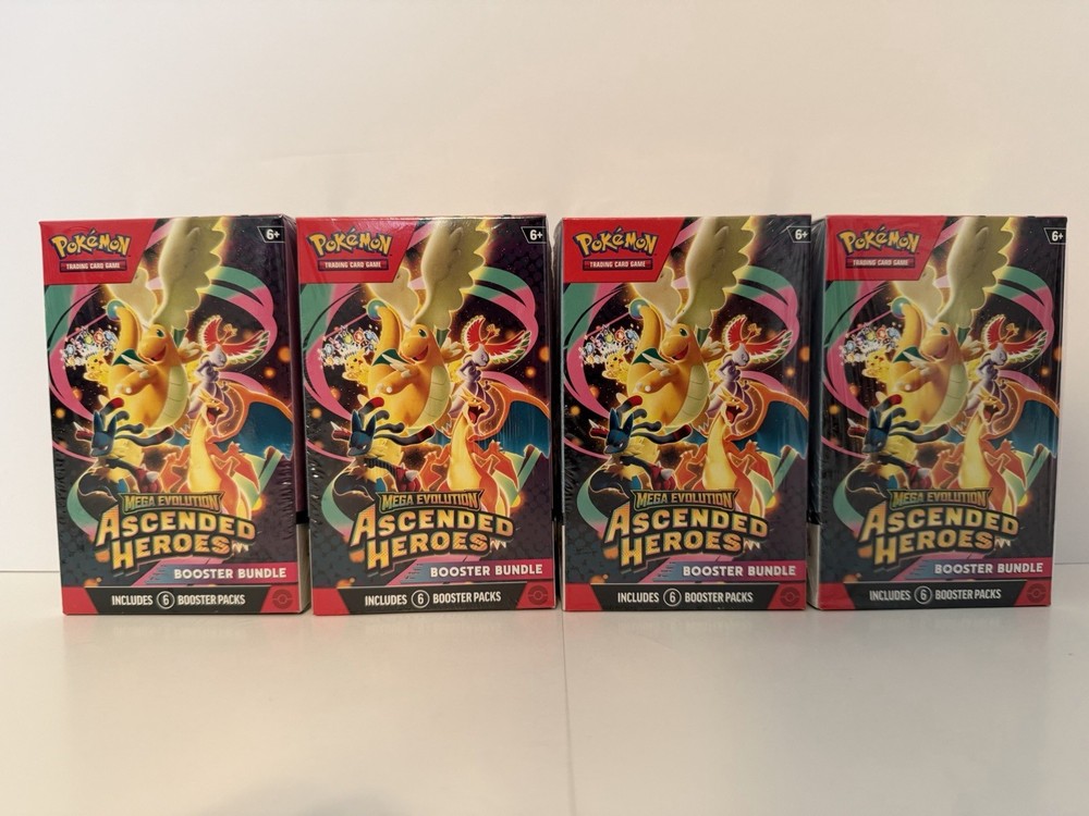 Pokémon TCG: Ascended Heroes Booster Bundle (Lot of 4)