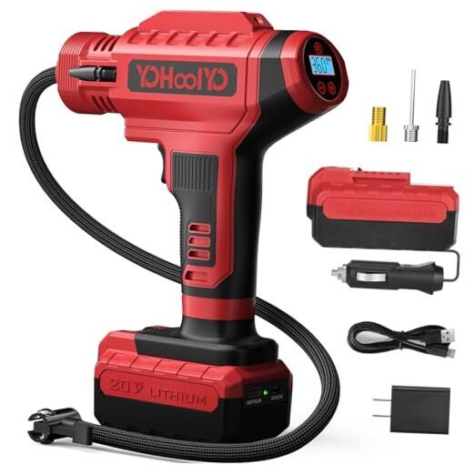 20V Cordless Portable Car Tire Inflator Air Compressor 150PSI