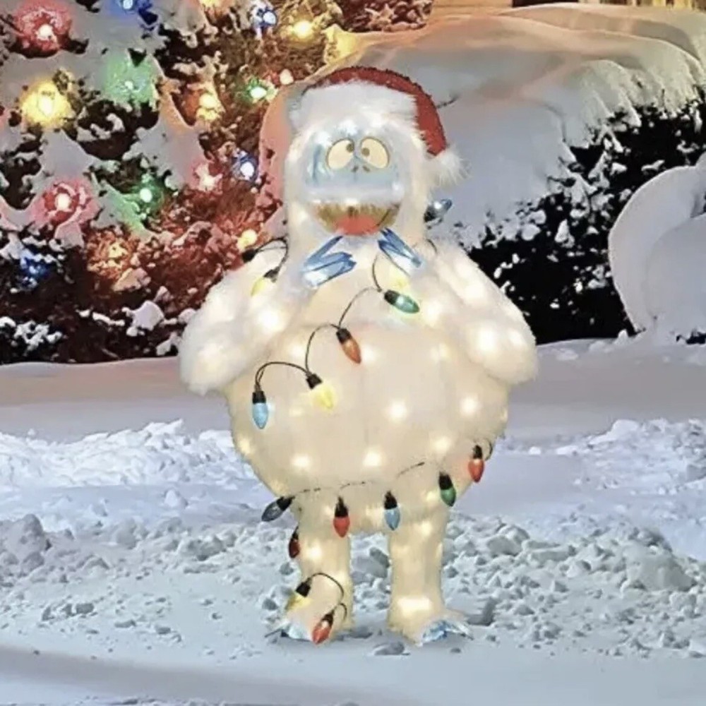 32-Inch Pre-Lit Rudolph The Red-Nosed Reindeer Bumble Christmas Yard Decoration