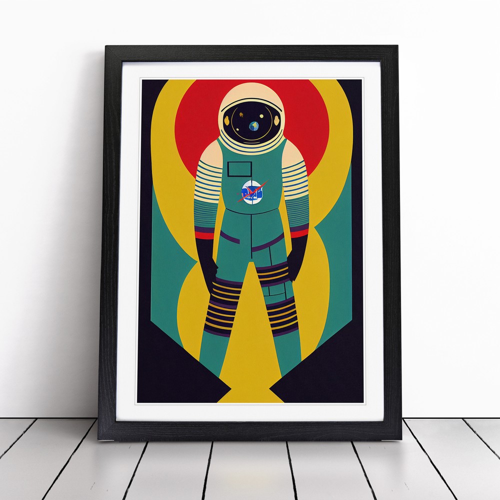 Astronaut Pop Art No.2 Wall Art Print Framed Canvas Picture Poster Decor