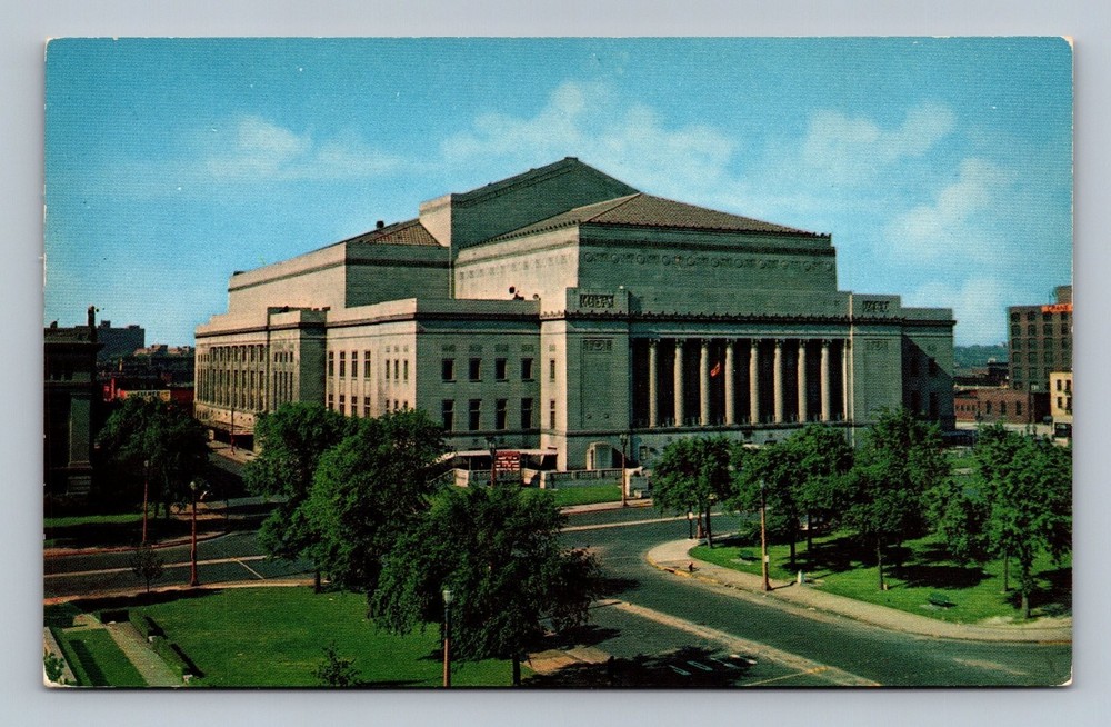Vintage Henry W. Kiel Municipal Auditorium St. Louis MO Postcard
