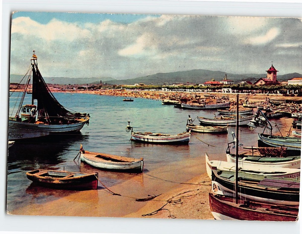 Postcard View Of The Beach Palamós Girona Spain