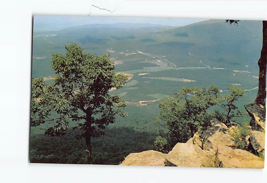 Postcard Unusual scenic beautiful of valley Fort Mountain State Park Georgia USA