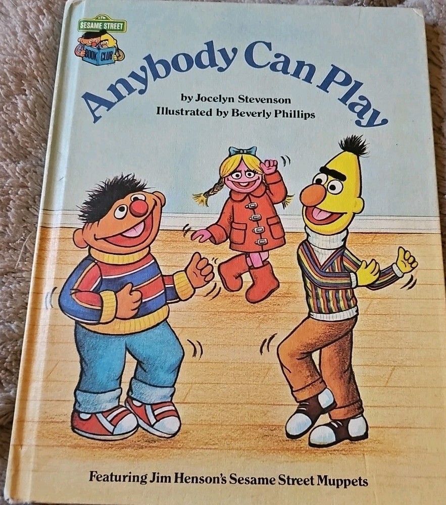 Hardcover Anyone Can Play Featuring Jim Henson's Sesame Street Muppet 1980