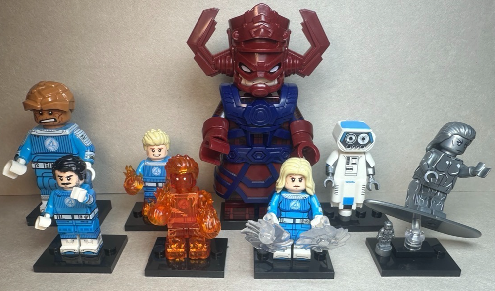 Custom Lego Marvel Fantastic Four Team Vs. Galactus Minifigures 8 Pack