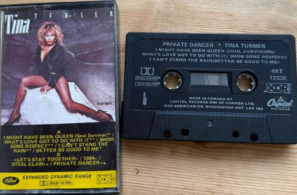 Tina Turner - Private Dancer Cassette Tape VG+ C16