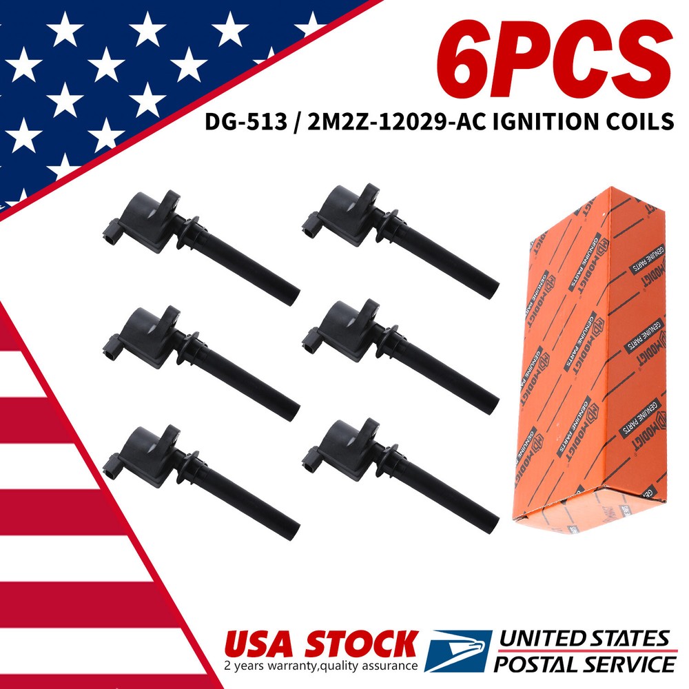 6-Pack Ignition Coil Set for 2003-2008 Ford Escape & Taurus 3.0L V6