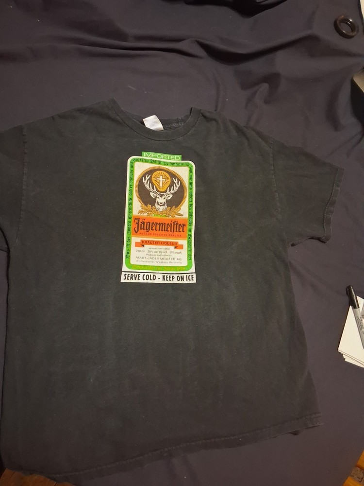 Jagermeister T-Shirt Size XL Vintage Tennessee River Tee